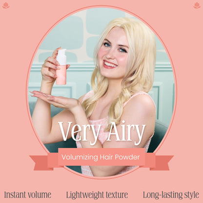 Voloom volumizing powder packaging showing aloe and coconut oil