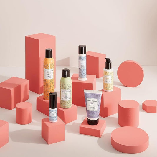 Close up of Alfaparf Milano Style Stories volumizing powder bottle