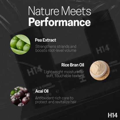 Application of H14 Rise and Grind volumizing powder