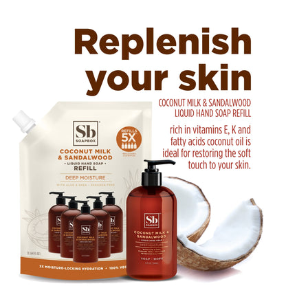 Soapbox natural hand soap refill for kitchen and bathroom usage