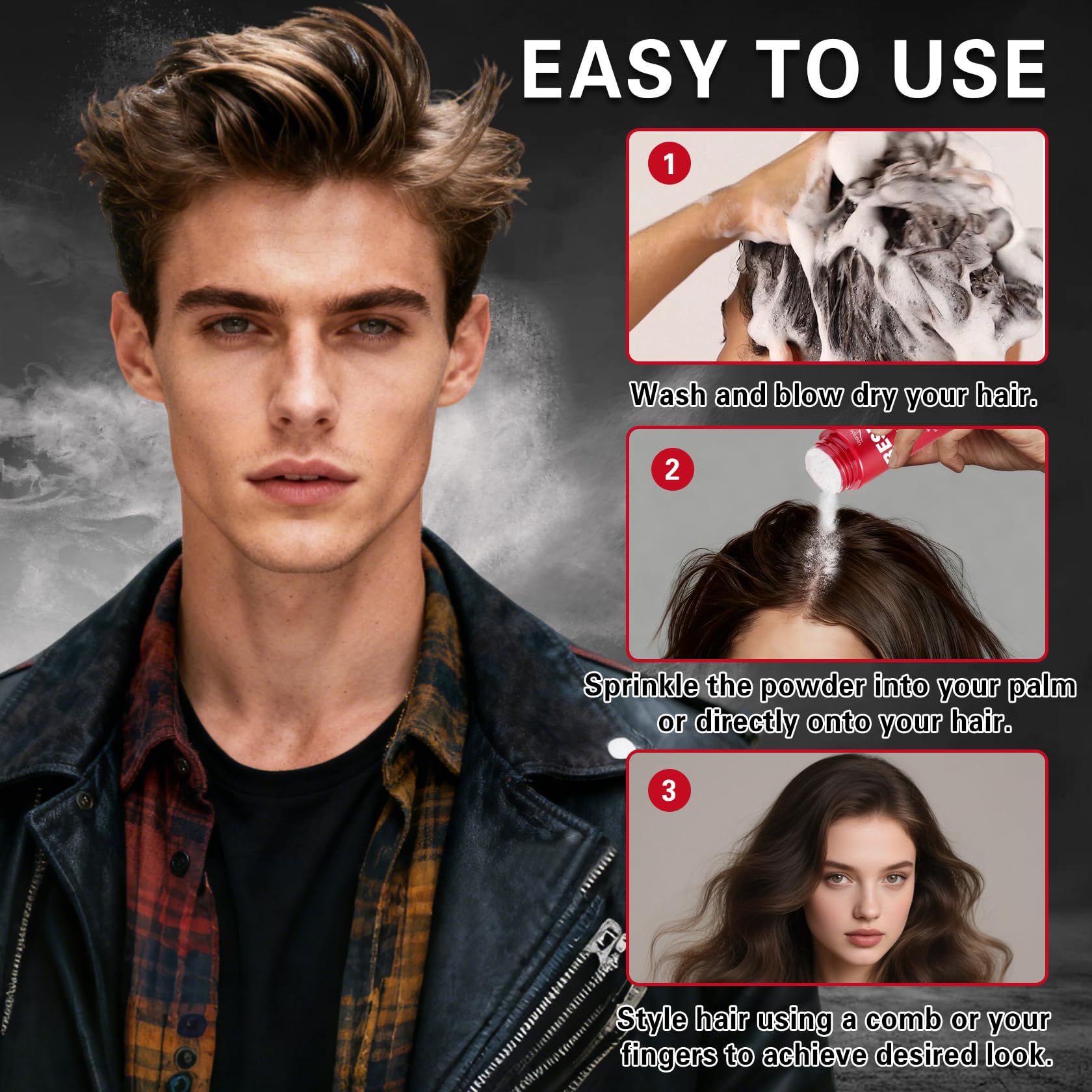Awccxmym texture powder for men and women