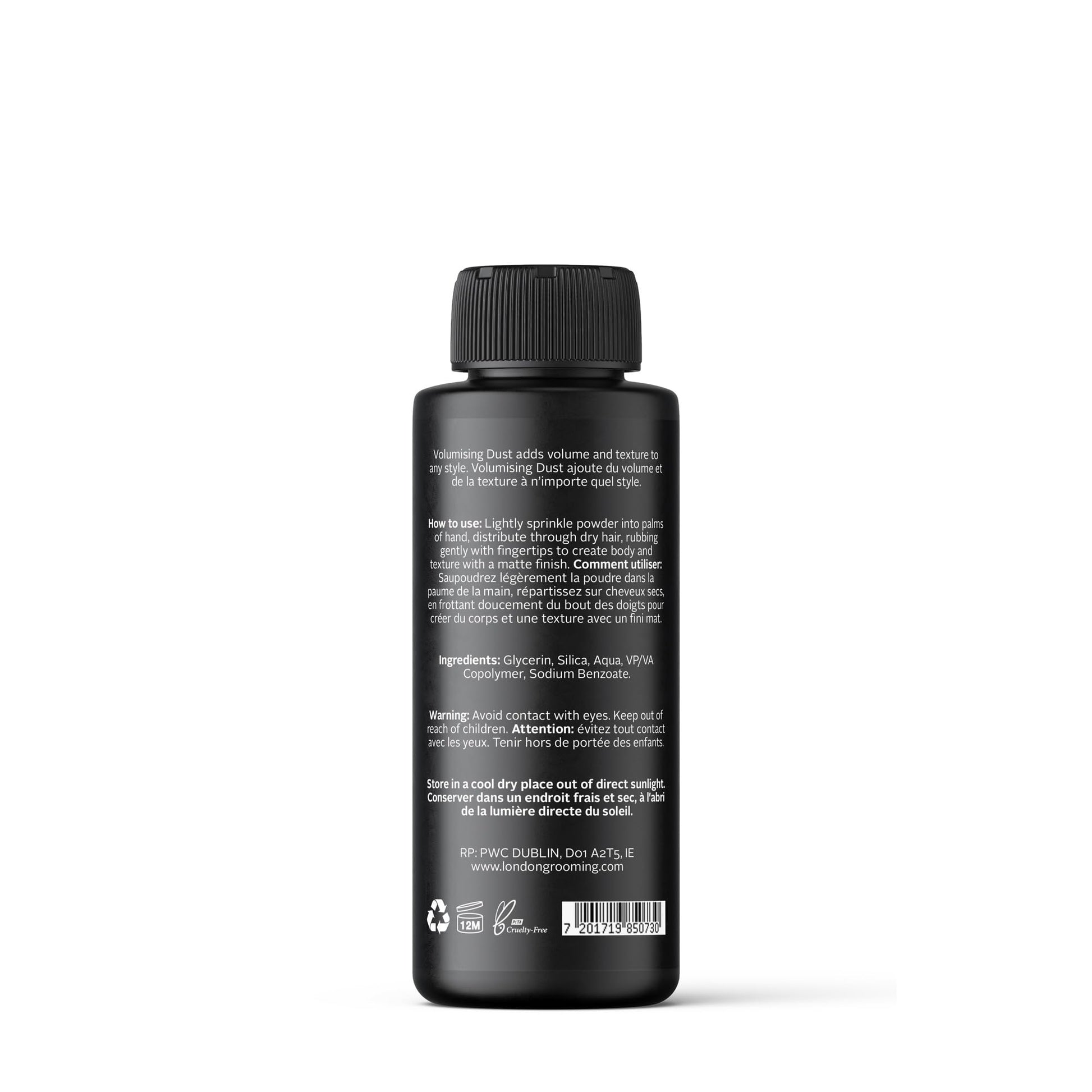 The London Grooming Company 20 gram volumizing dust bottle