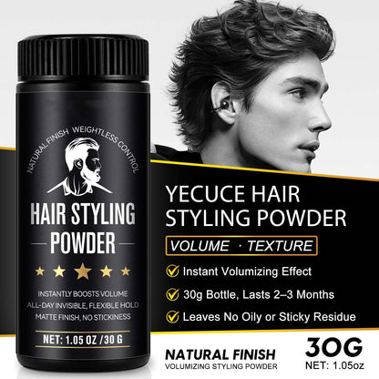 Close up of Vofank hair texture powder bottle