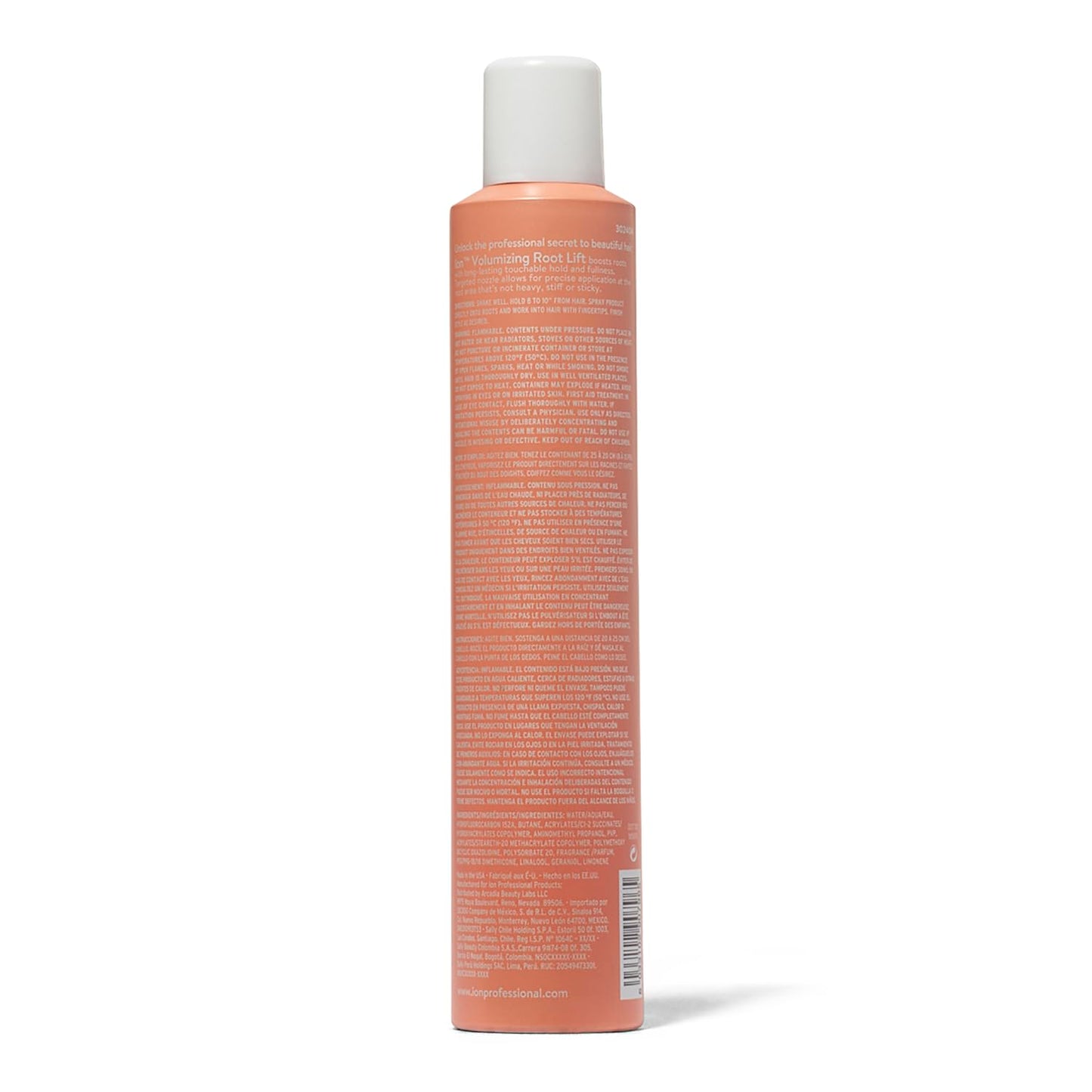 Ion root lift spray canister with precision application nozzle