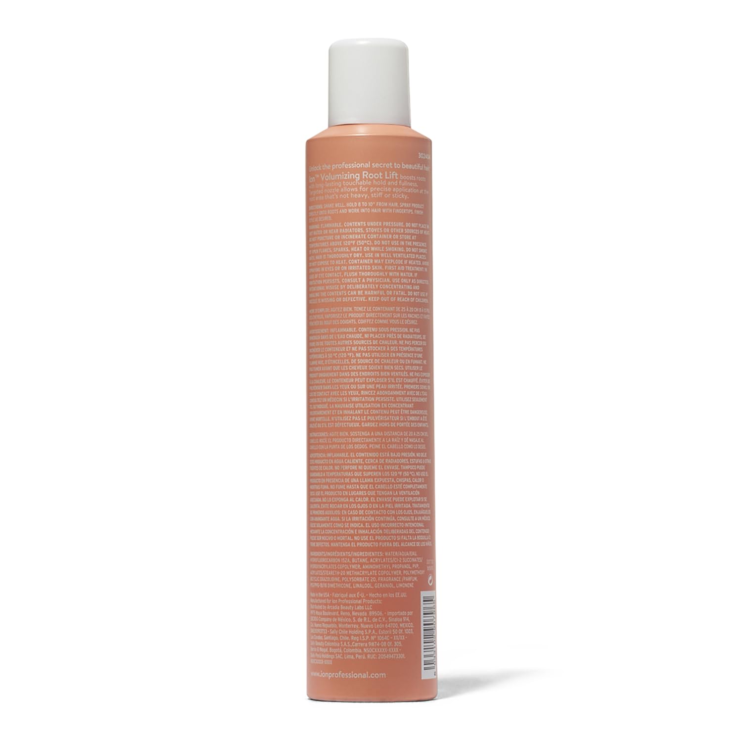 Ion root lift spray canister with precision application nozzle