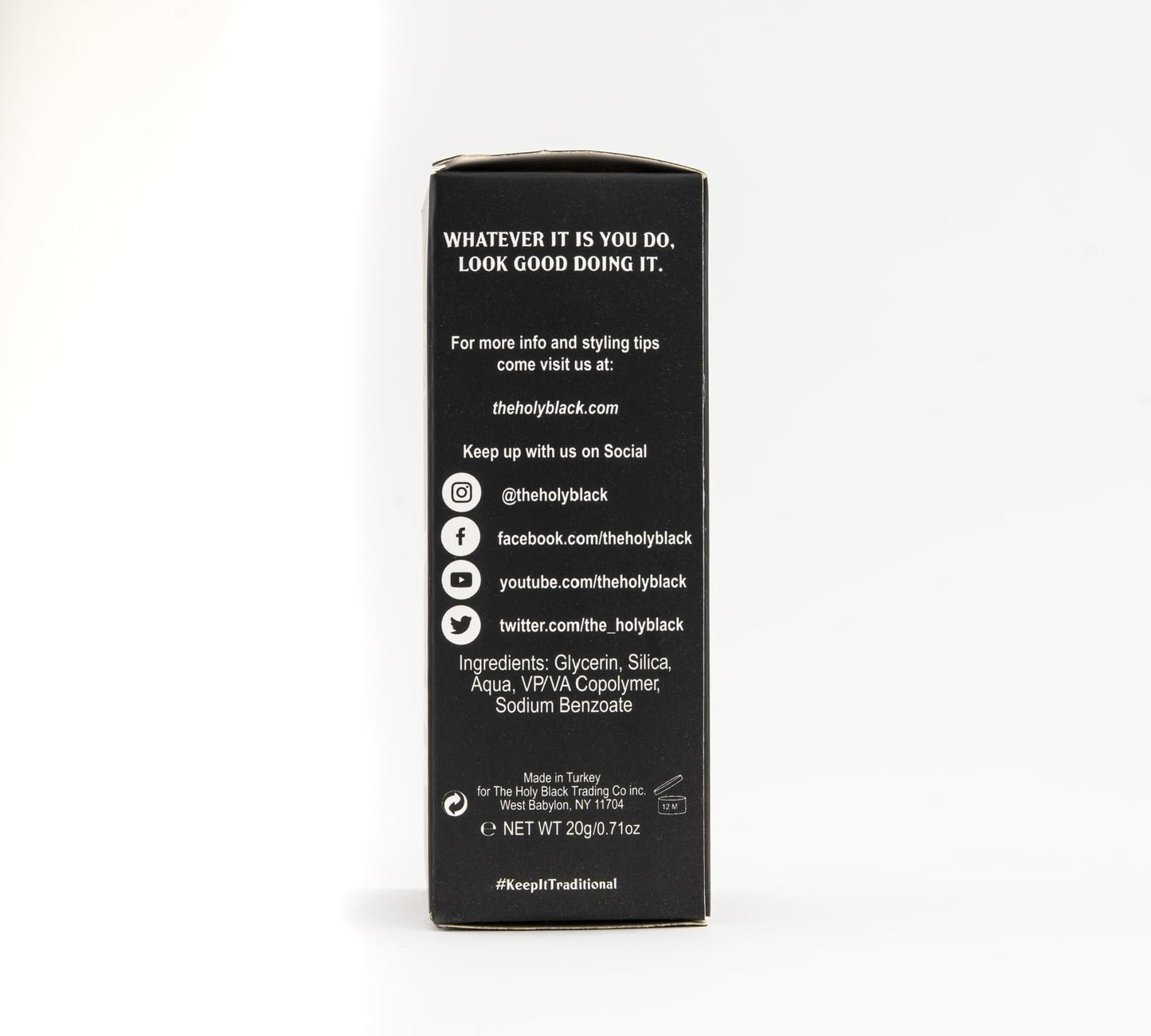 The Holy Black volumizing powder for men and women.