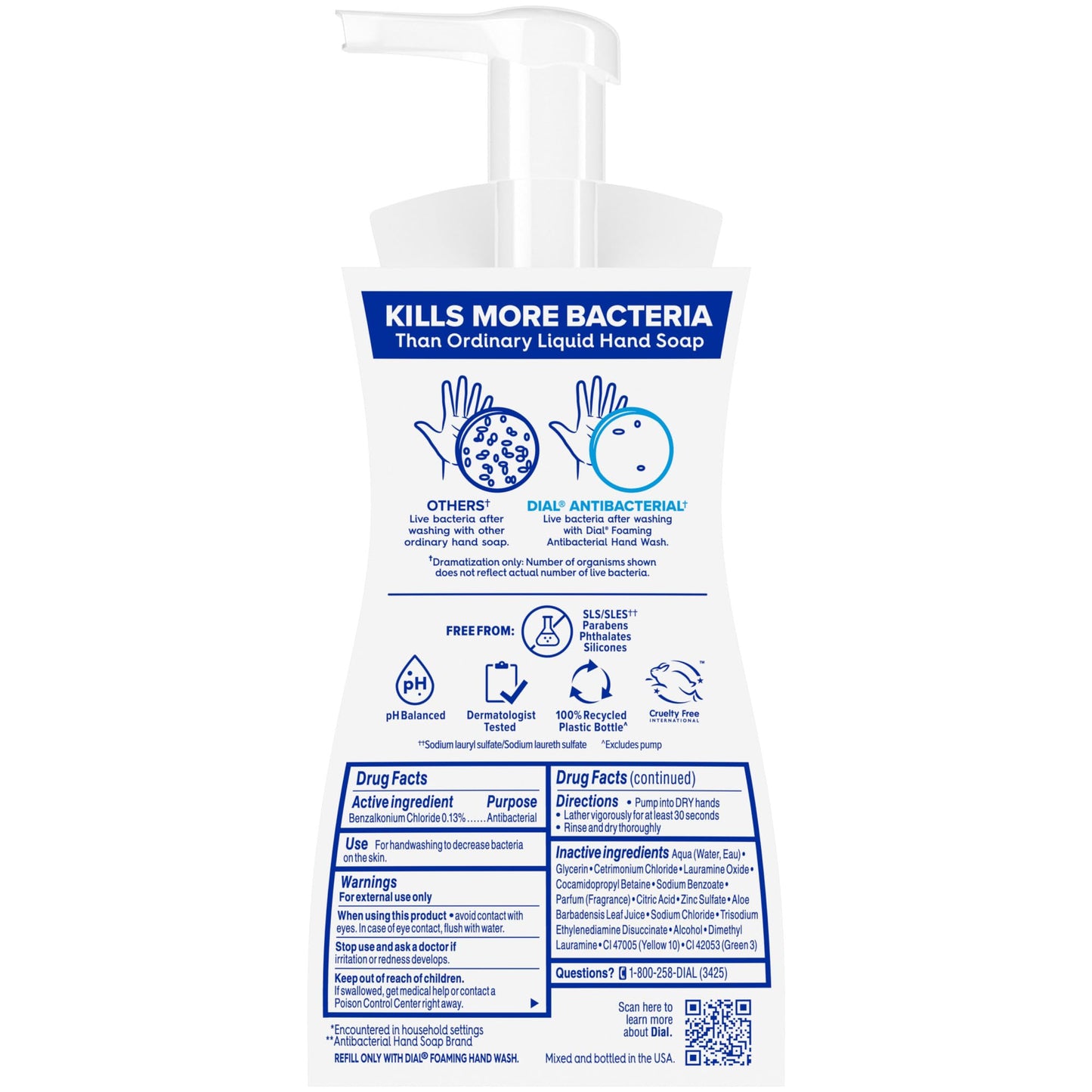 Authentic USA imported Dial hand soap bottles