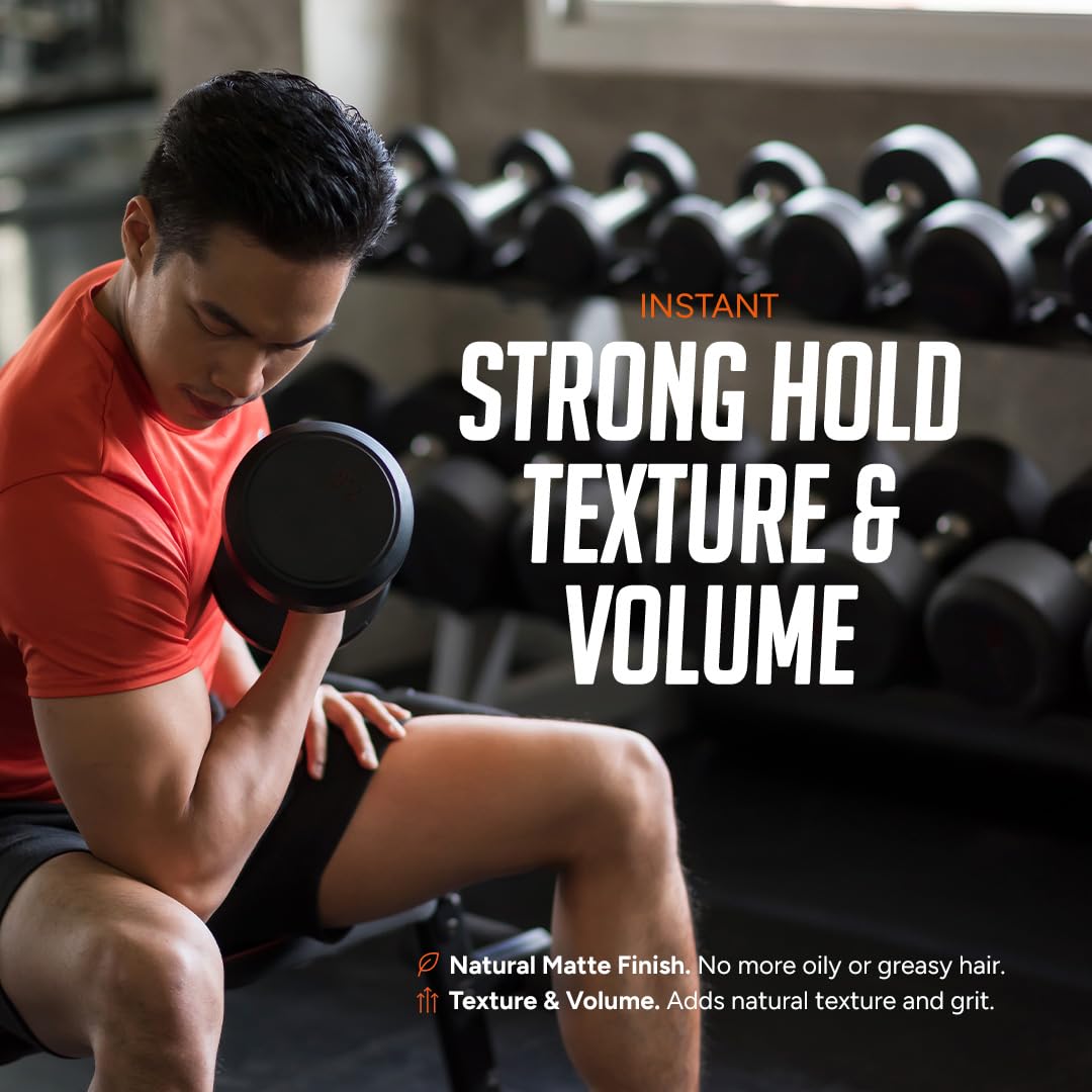 Kami hair texture powder for men application example
