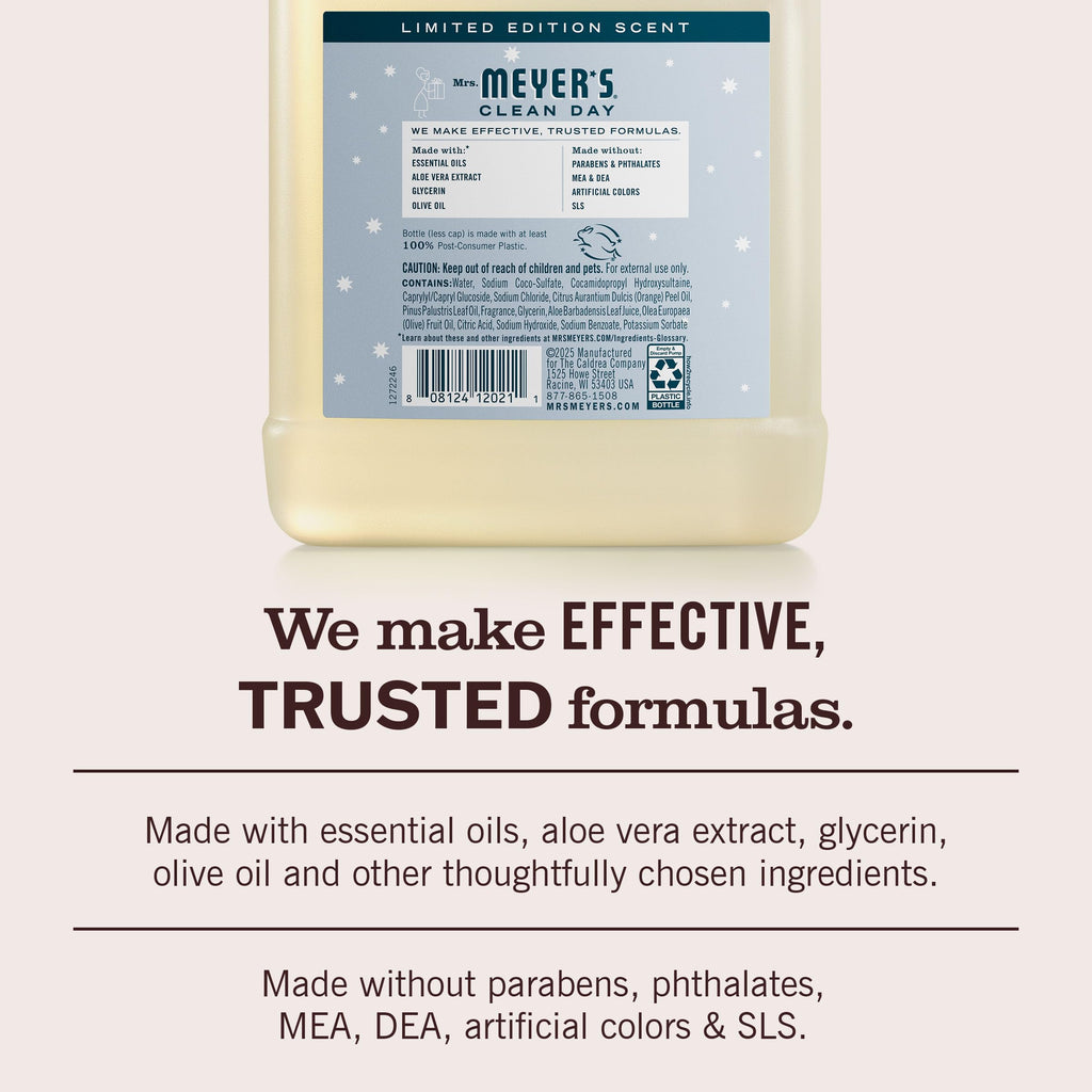 Mrs. Meyer's Snowdrop Scent hand wash refill cap and neck