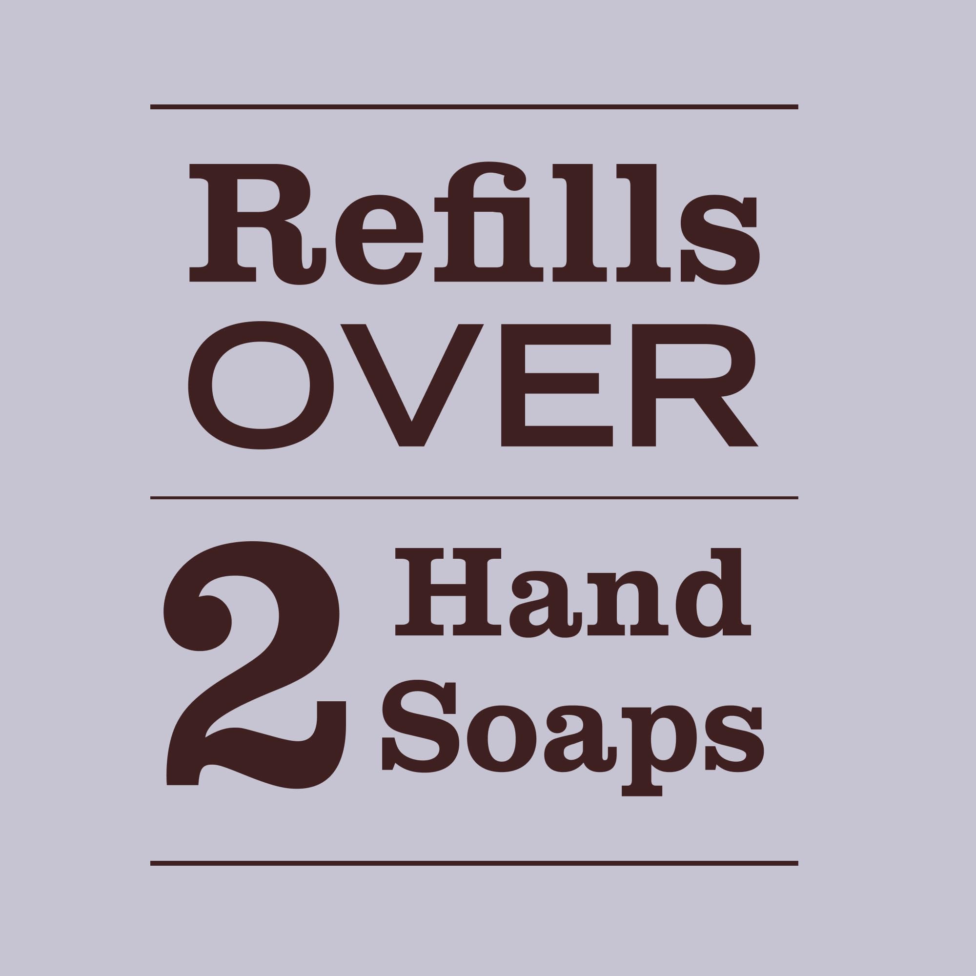 Eco-friendly hand soap refill bottle showing aloe vera and olive oil features