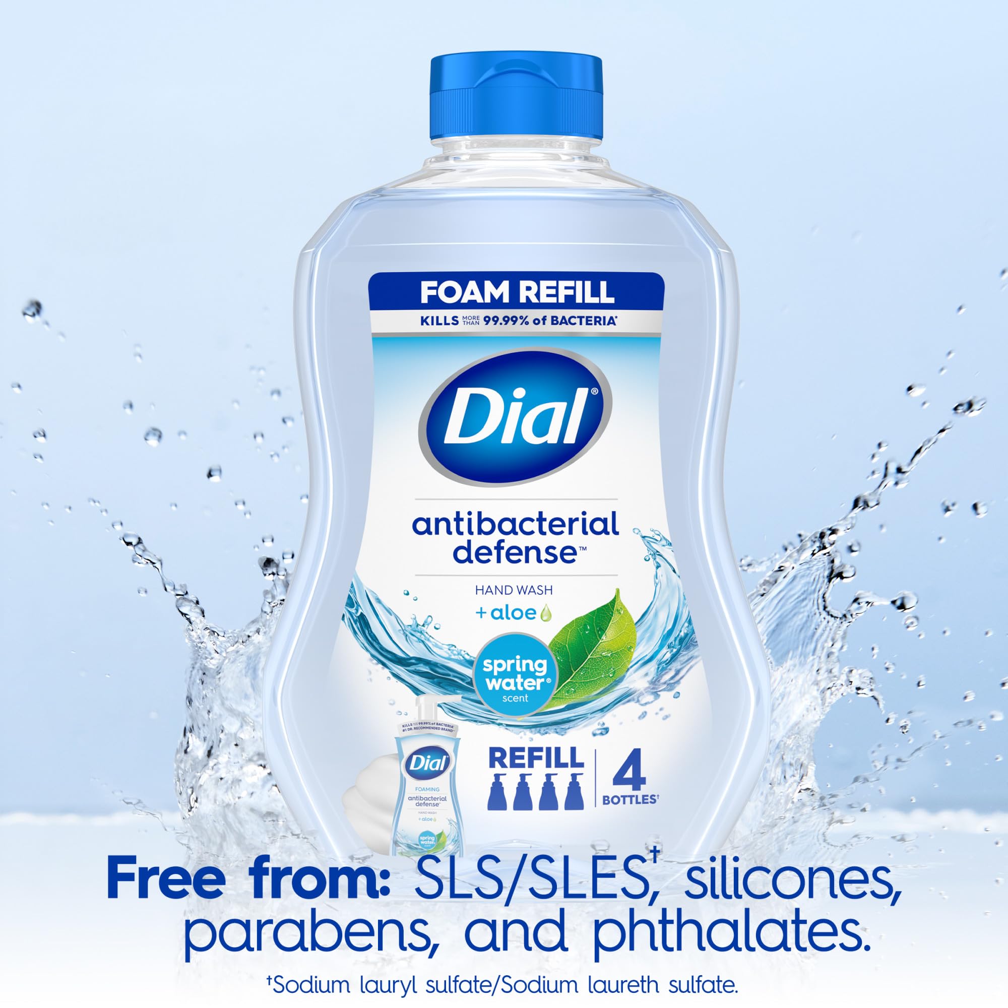 Dial 30 fluid ounce refill bottle individual view
