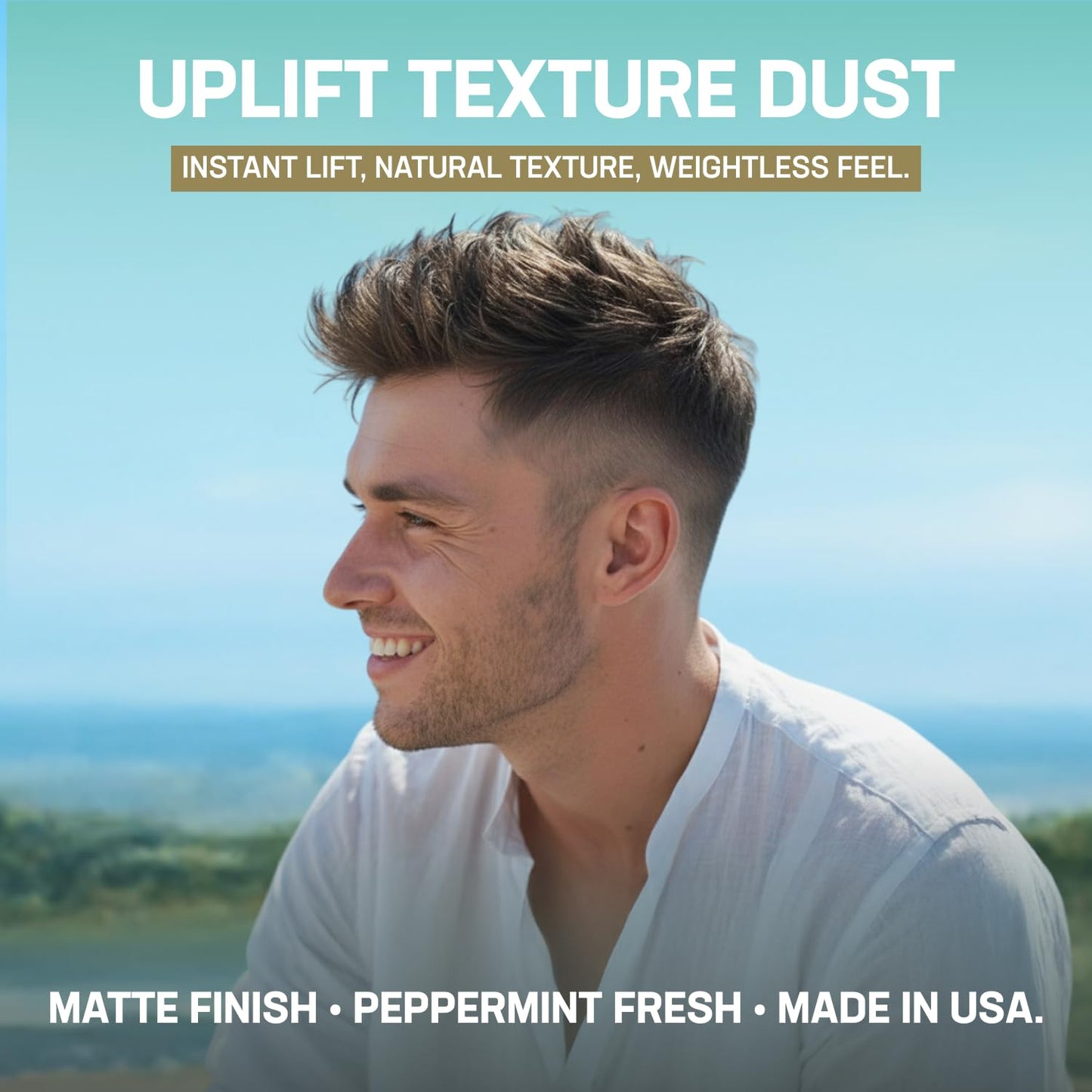 Close up of Uplift Texture Dust pump applicator