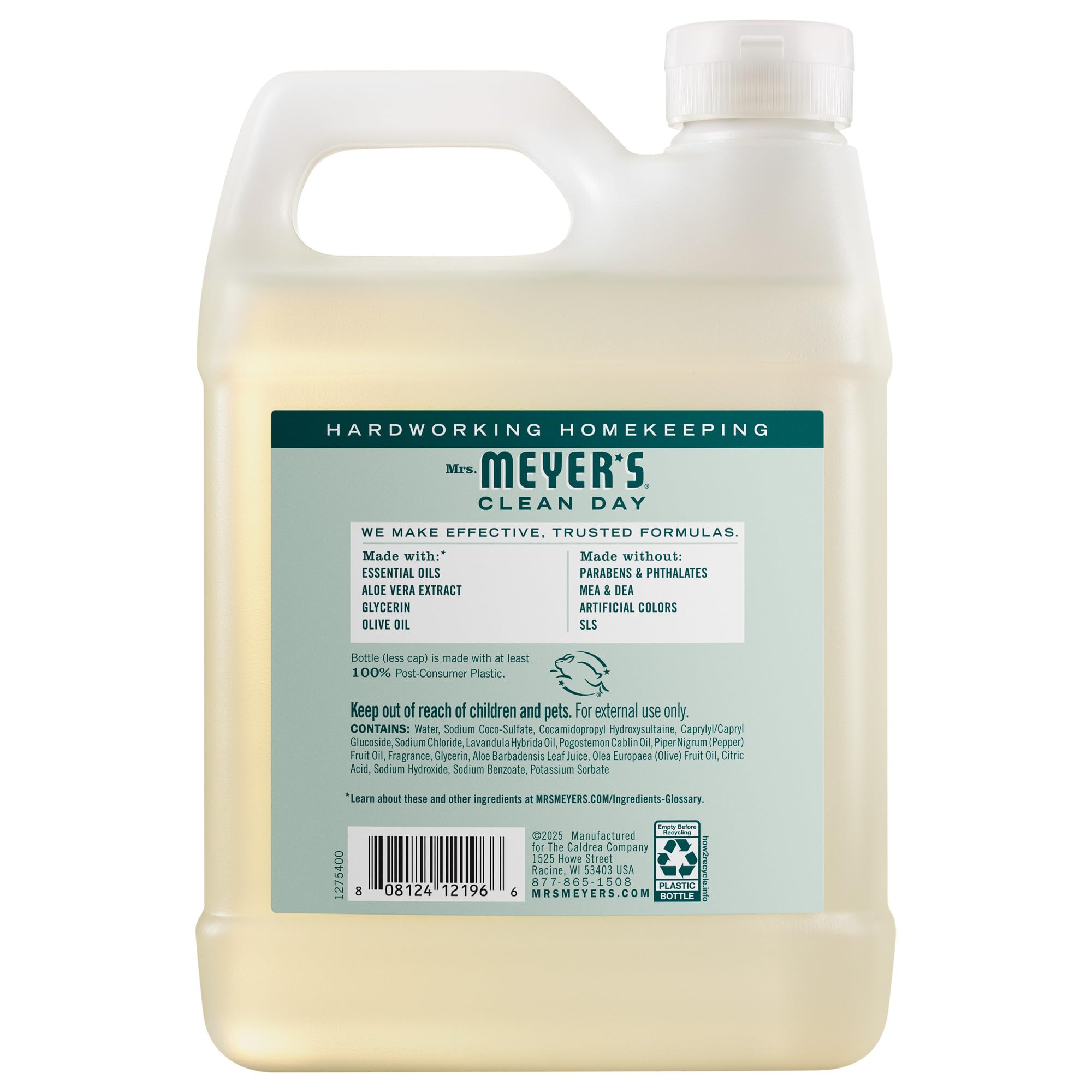 Mrs. Meyer's Birchwood liquid hand soap refill packaging