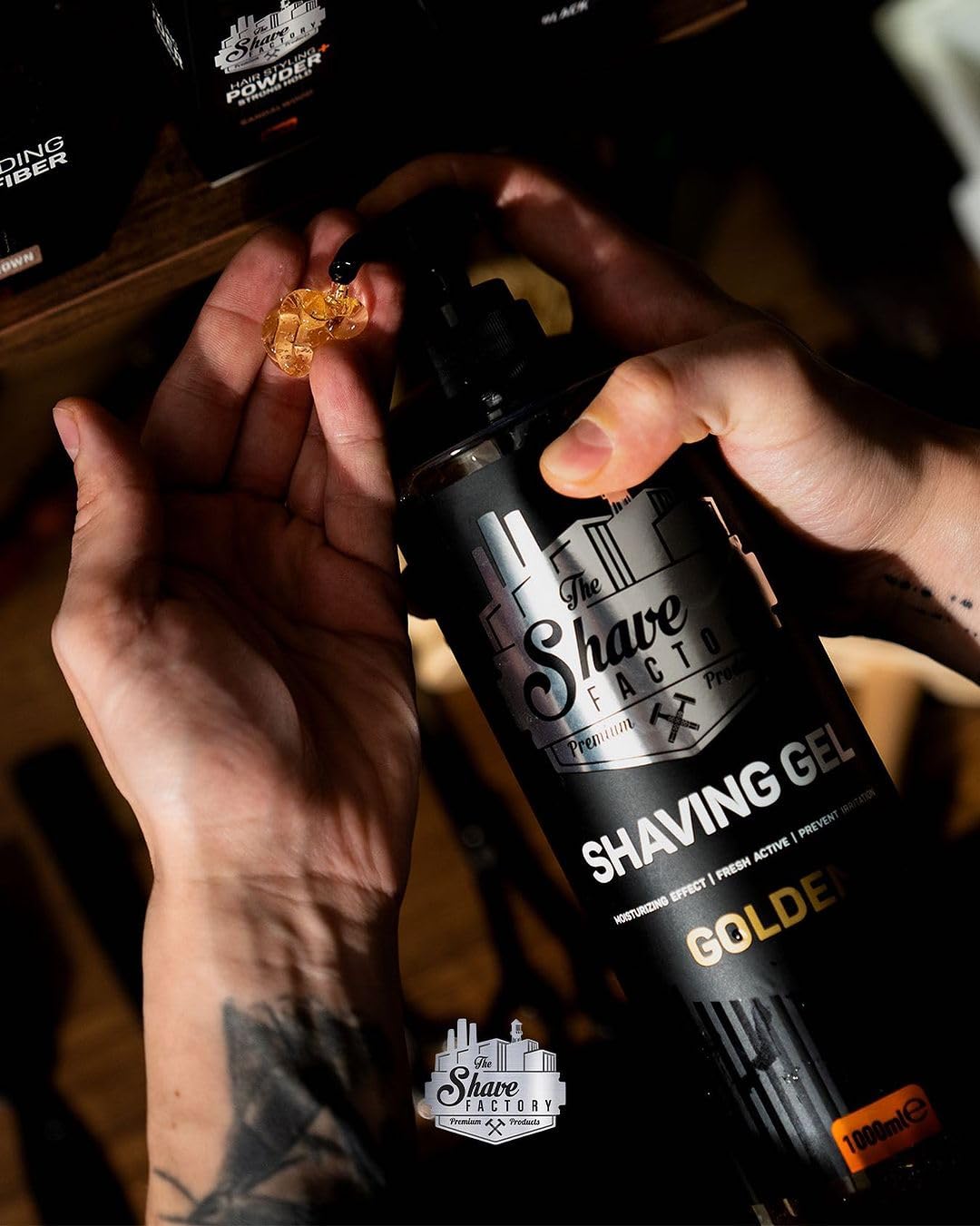 Authentic The Shave Factory hair powder Sapphire variant