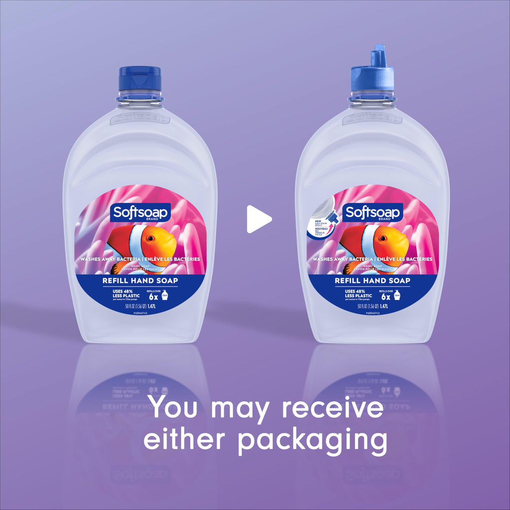 Softsoap aquarium series hand soap packaging details