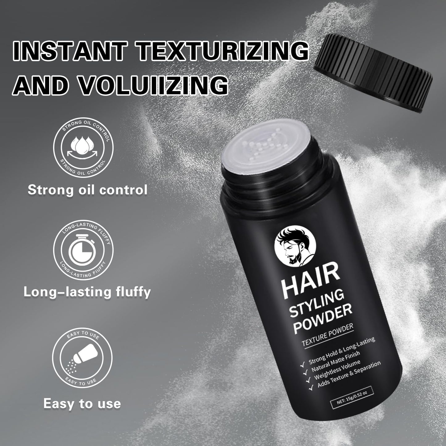 Damusi hair powder 15 gram bottle size reference