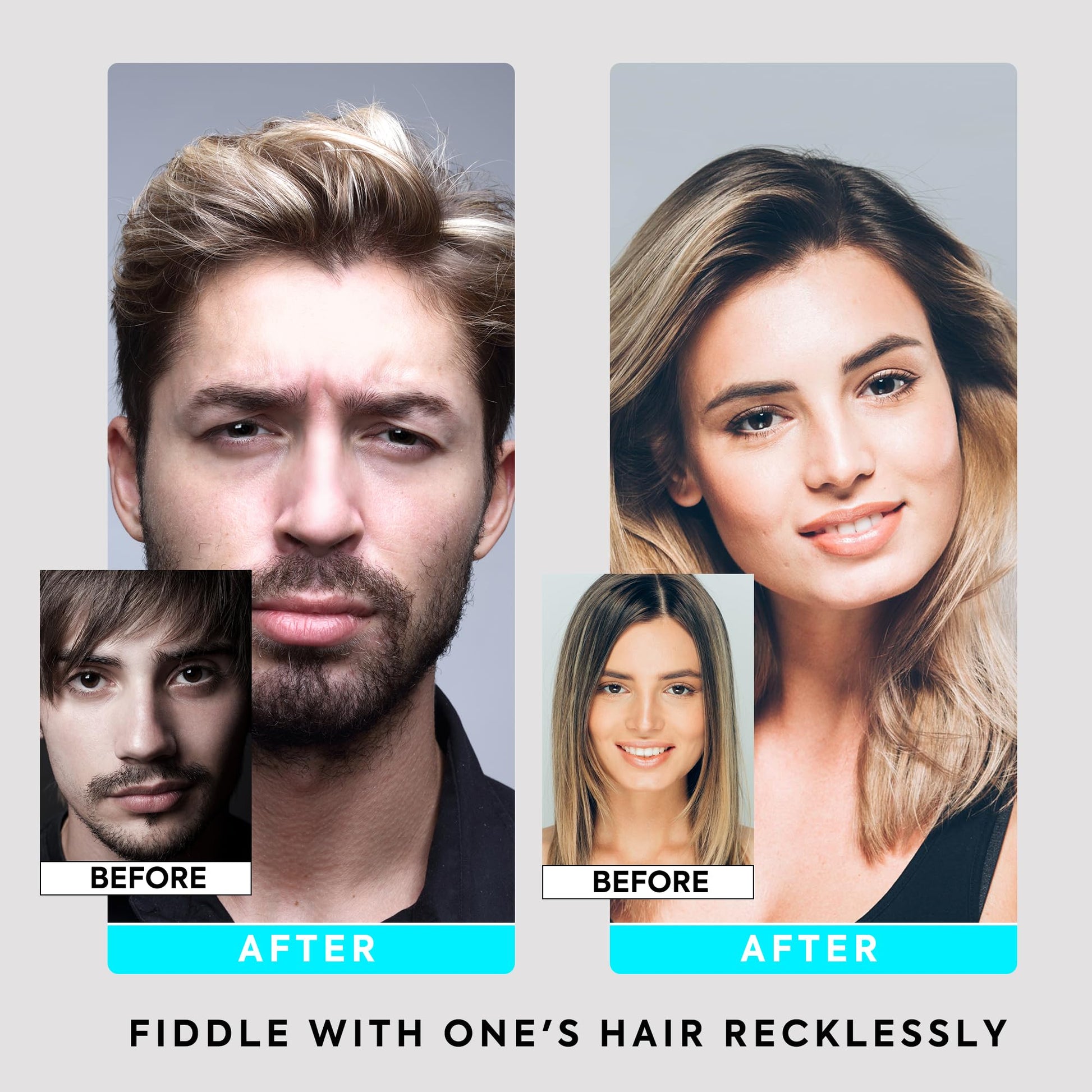 Unisex hair volume powder for root lifting