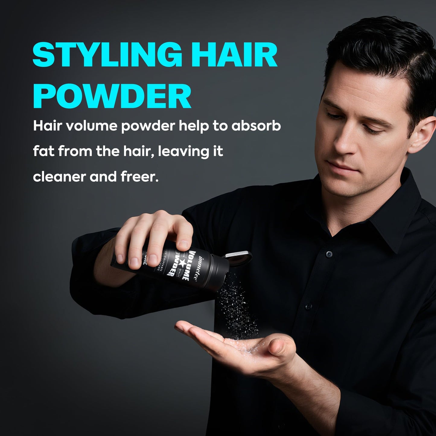 Matte finish texture powder for hair styling