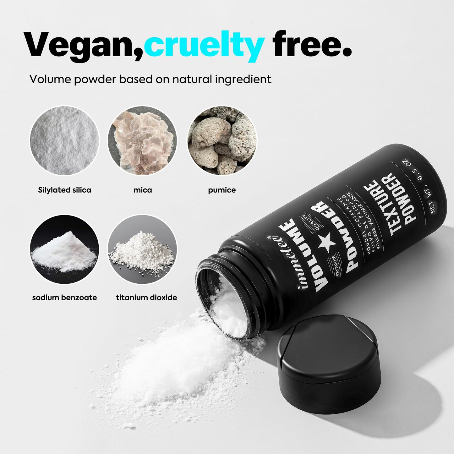 Immetee hair powder for thick and thin hair