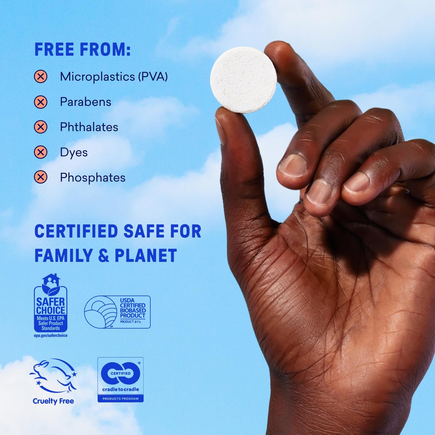 Blueland plastic-free hand soap tablets lifestyle shot