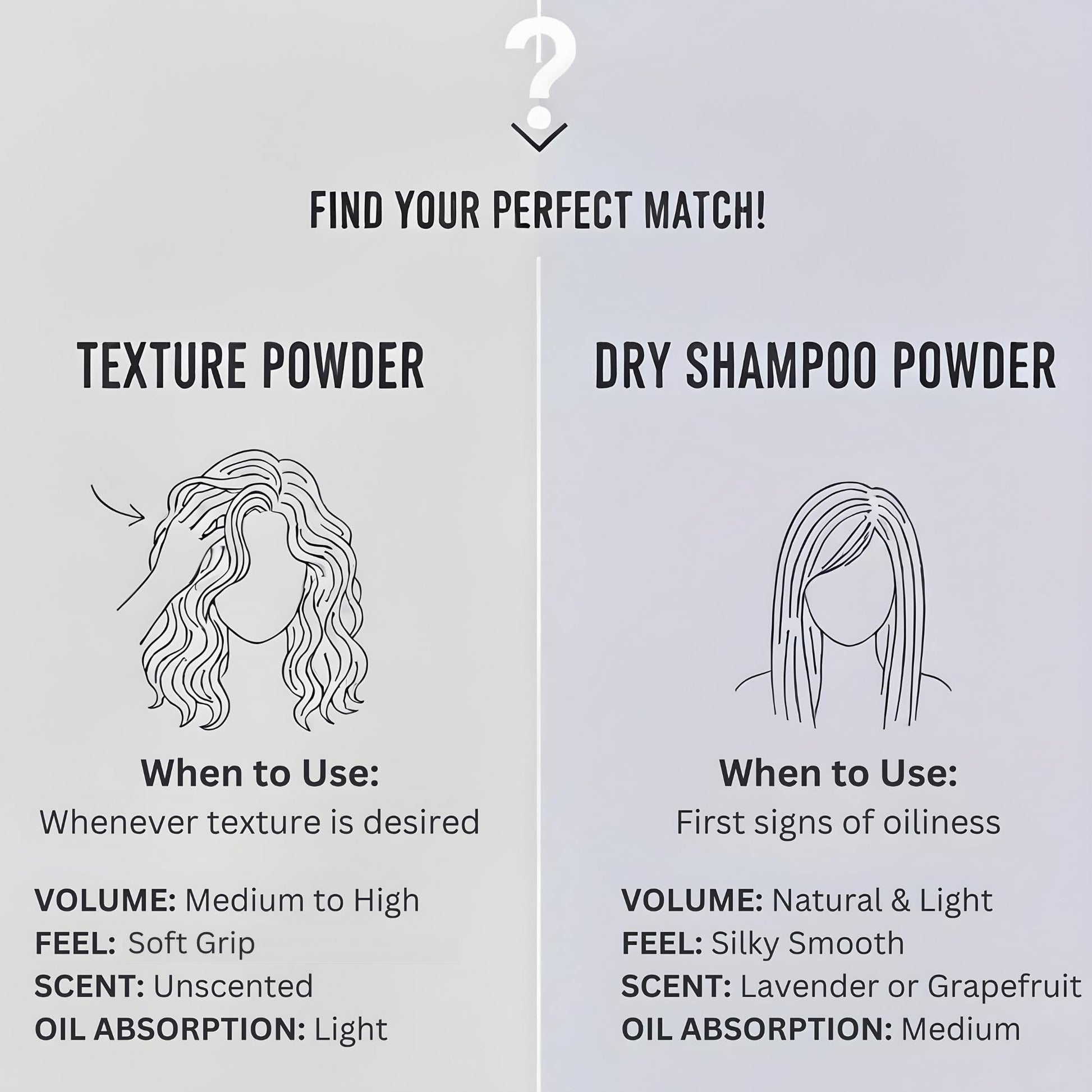 Lifestyle shot of Hair Dance organic hair styling powder