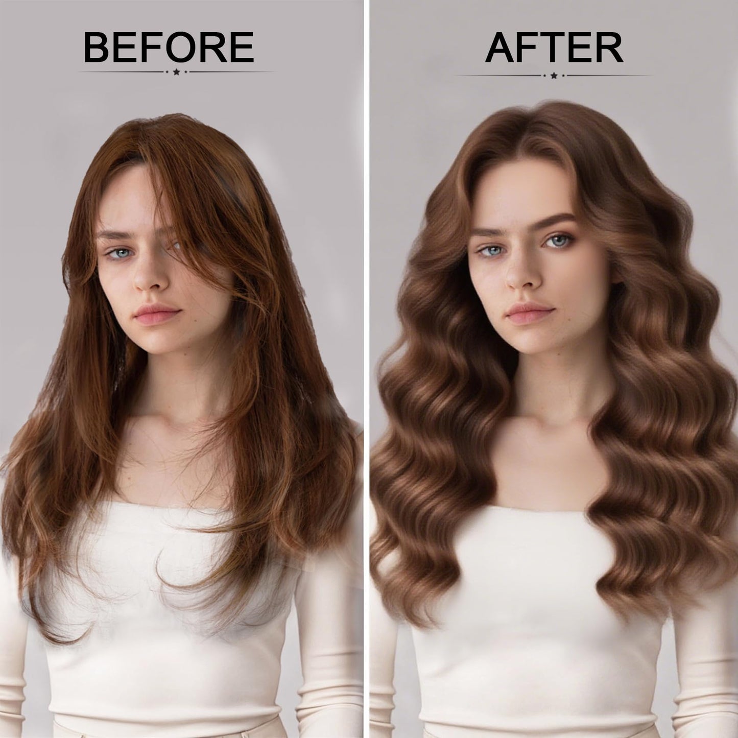 Close up of texture powder being applied to hair roots