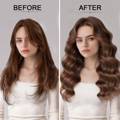 Close up of texture powder being applied to hair roots