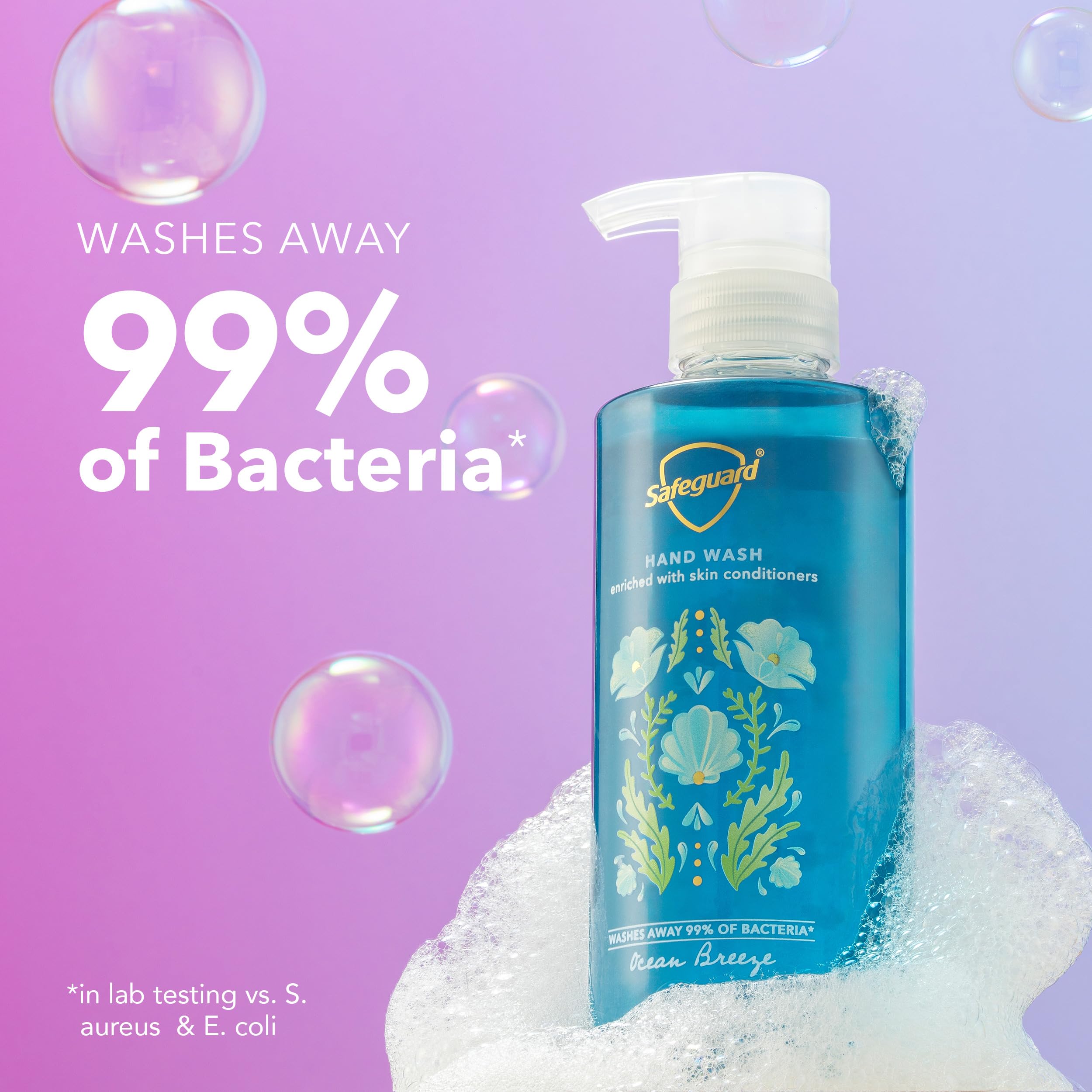 Safeguard Ocean Breeze hand soap 4 pack bundle for home