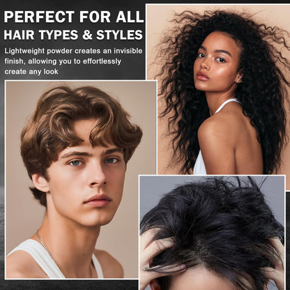 Top view of Lzxlukgir lightweight hair texture powder packaging