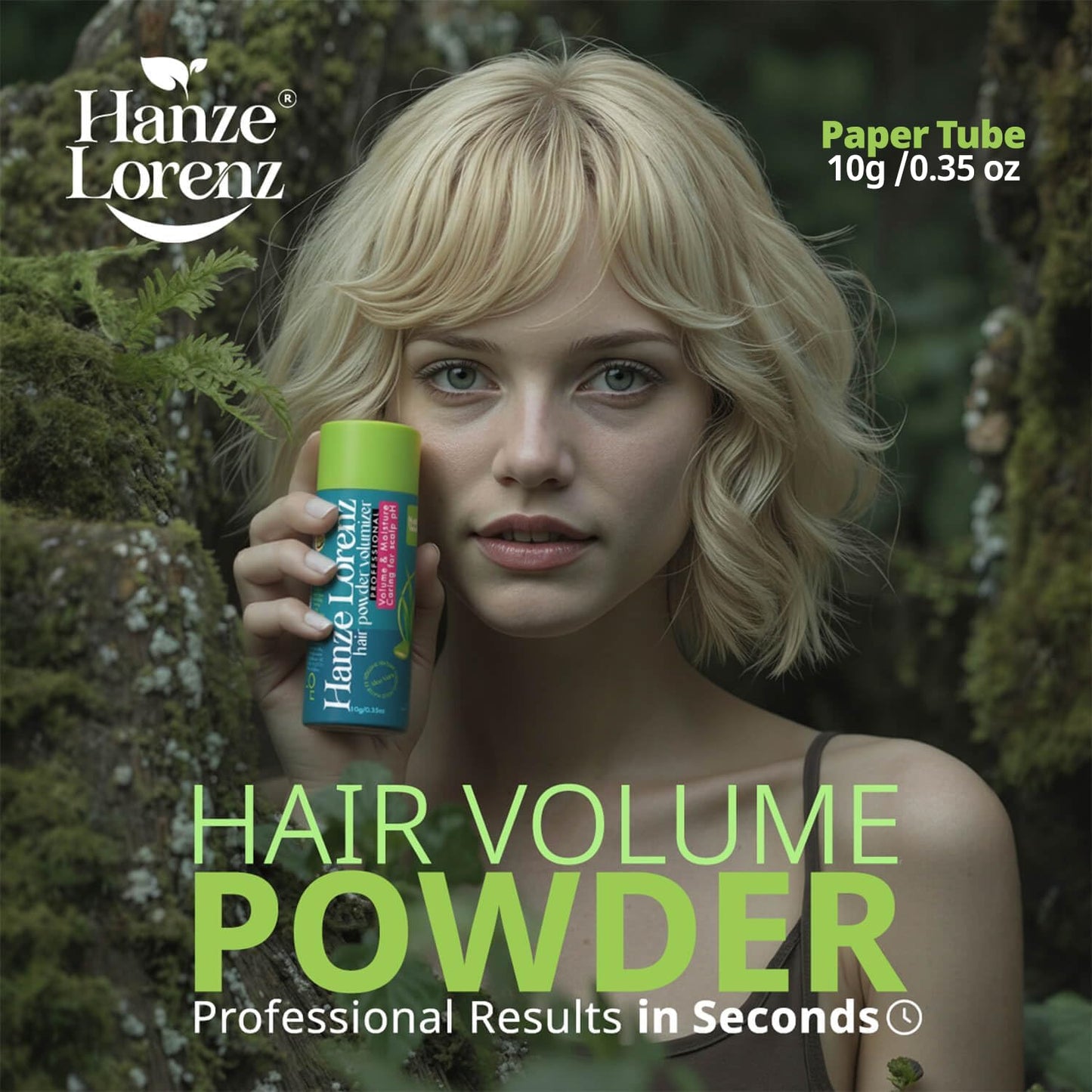 Hanze Lorenz hair styling dust for sensitive scalp