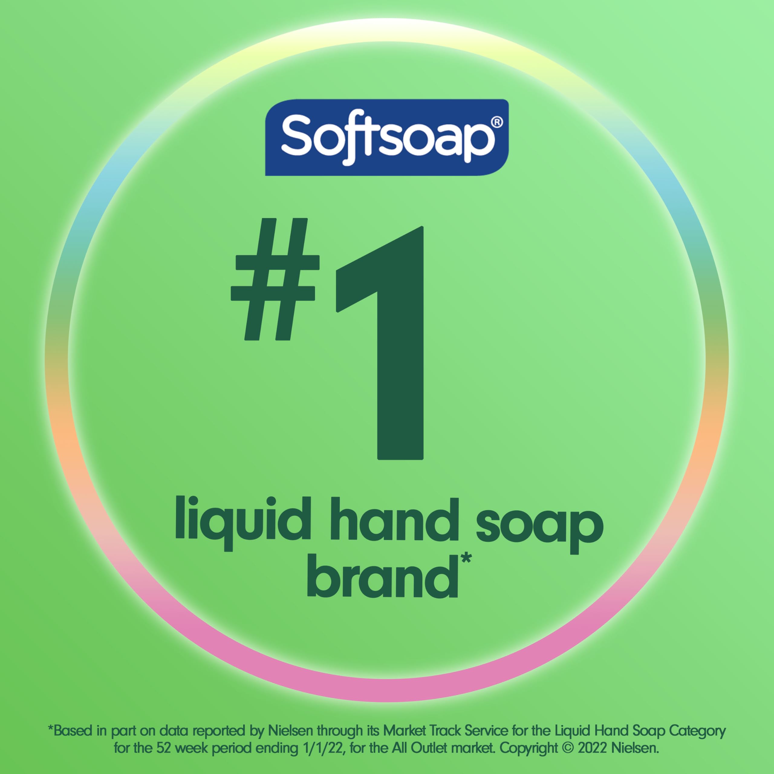 Imported Softsoap moisturizing liquid hand soap formula enriched with aloe vera