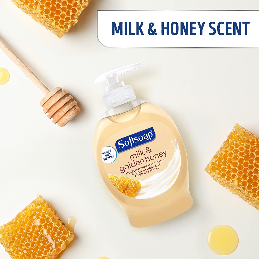Creamy lather texture of USA imported Softsoap moisturizing liquid soap
