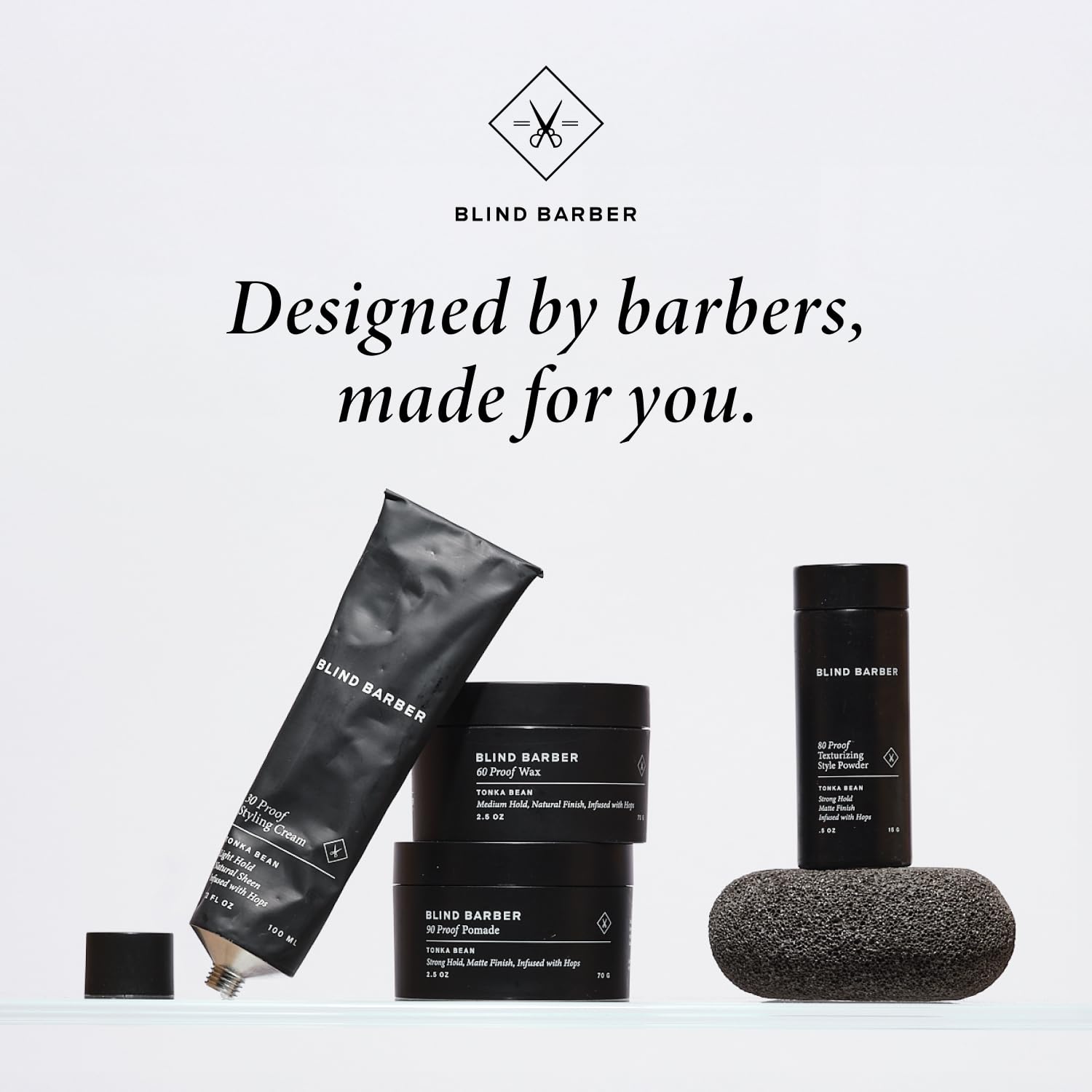 Authentic Blind Barber hair styling powder for men