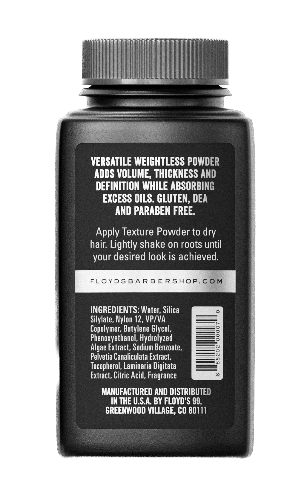 Professional hair styling powder by Floyd's 99