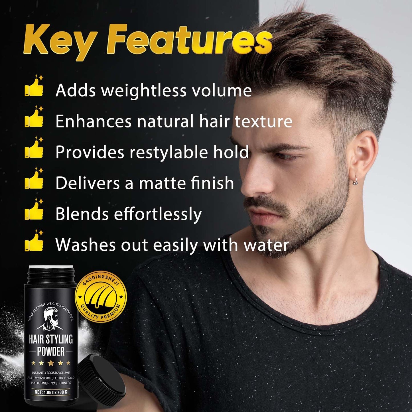 Nifeishi hair powder for daily grooming and volume