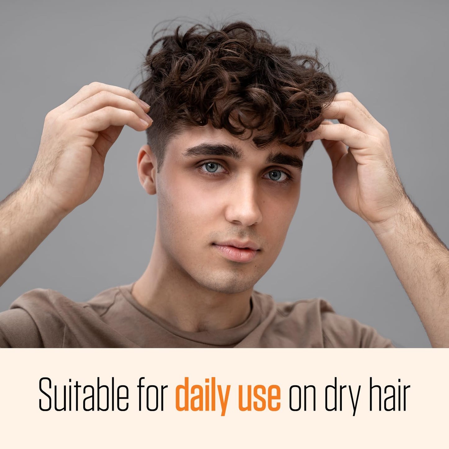 Man styling hair with Neat Bros texture powder