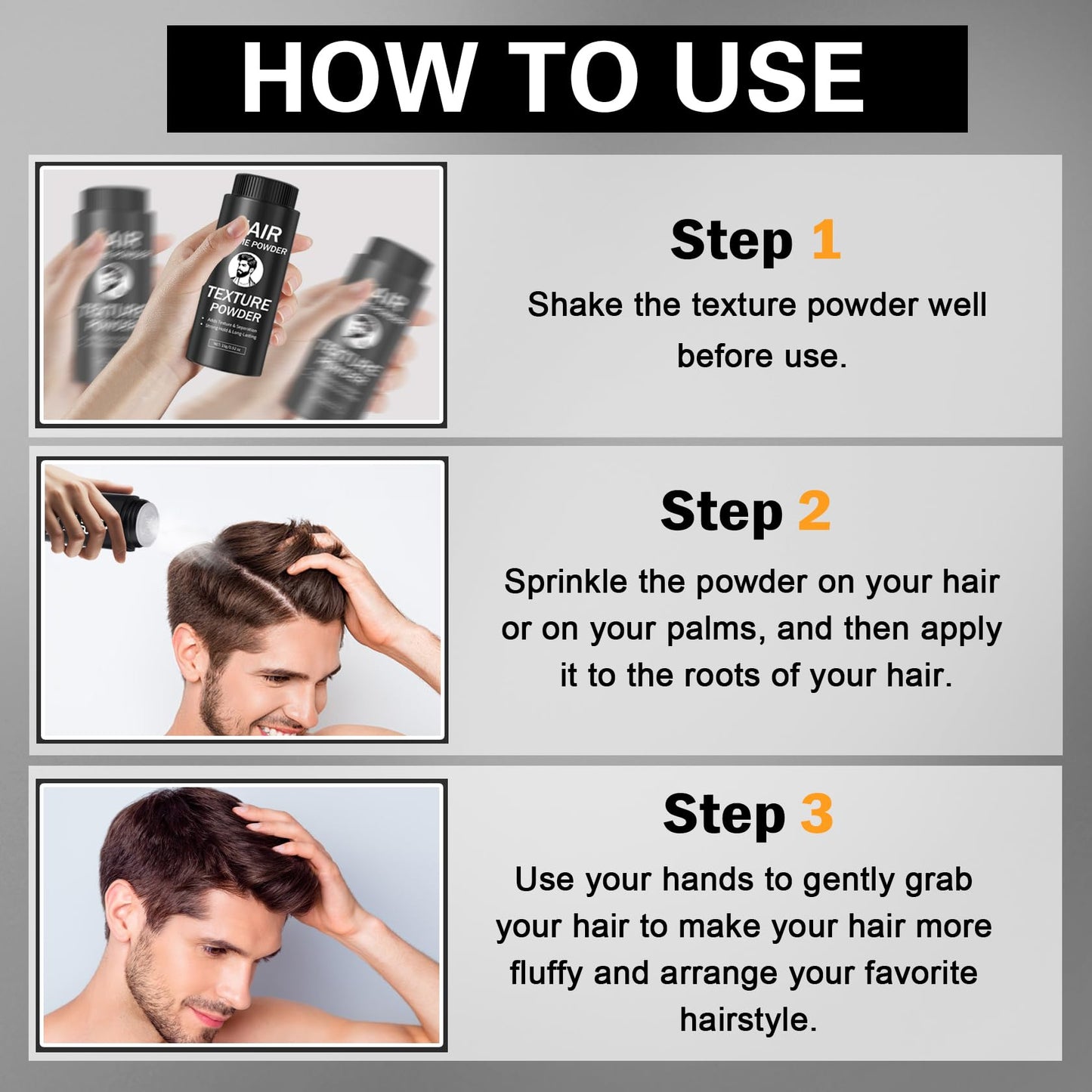 Woman using Ionsgako hair powder for root lift