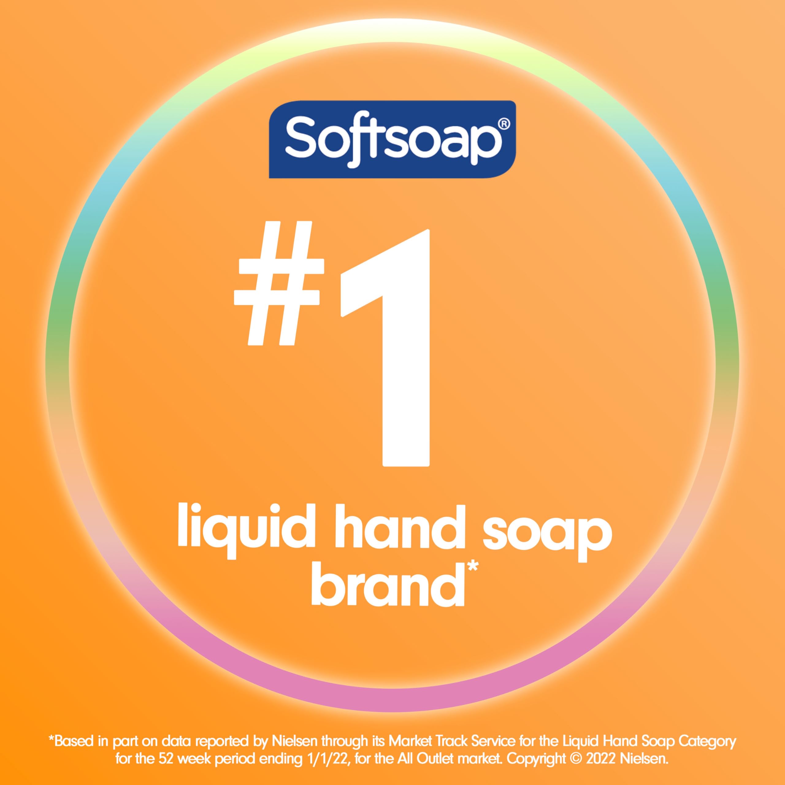 Close up of the pump dispenser on the 11.25 fluid ounce Softsoap antibacterial container