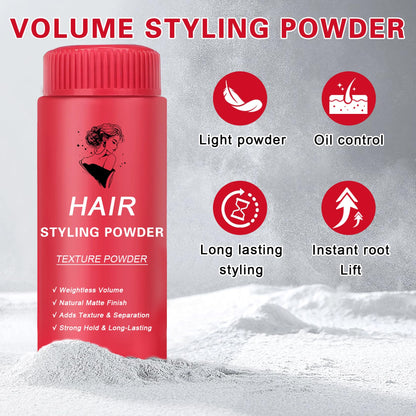 Damusi hair powder application on roots