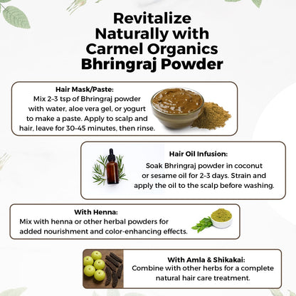 Texture of natural Bhringraj powder for hair mask