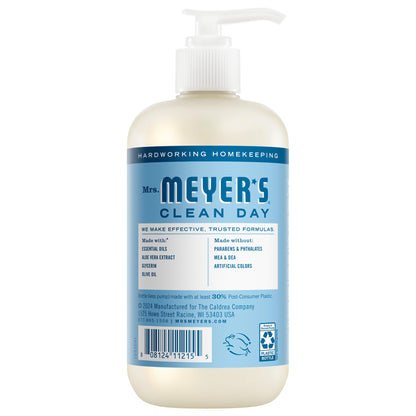 Plant-derived non-drying hand wash liquid packaging showcasing aloe vera and olive oil features
