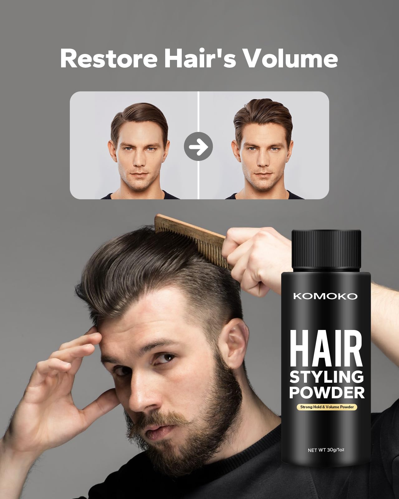 Benefits and features of Komoko hair styling dust