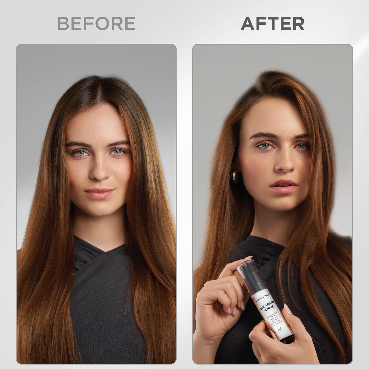 Thick Fiber clay based volumizing powder texture