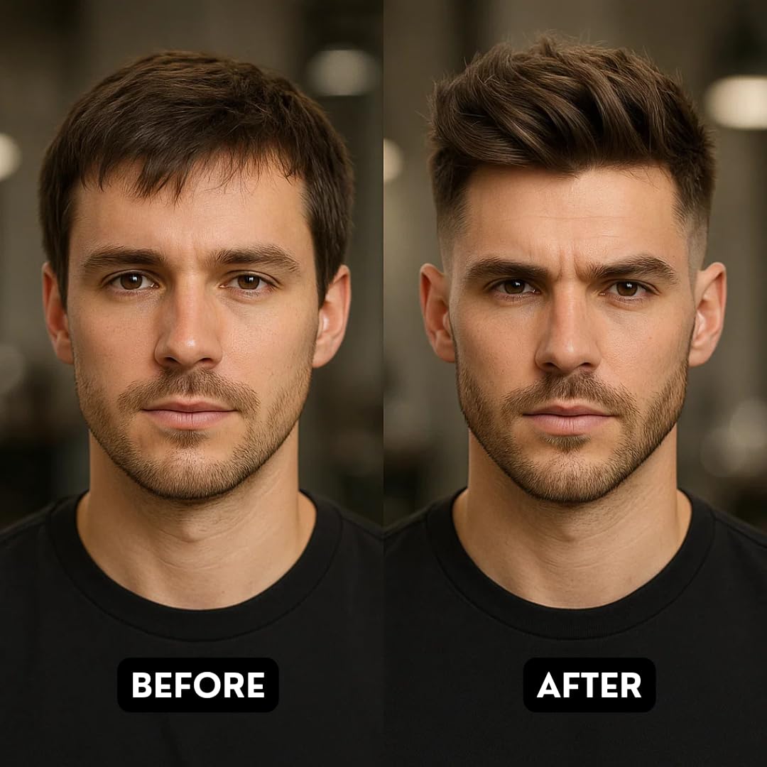 Professional barber using Rolda texturizing powder