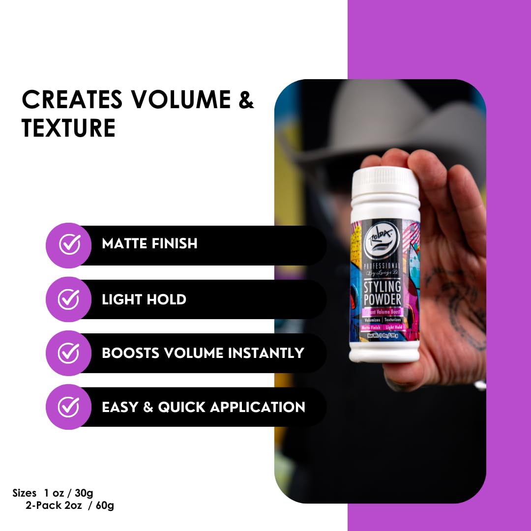 Rolda hair powder texture and consistency