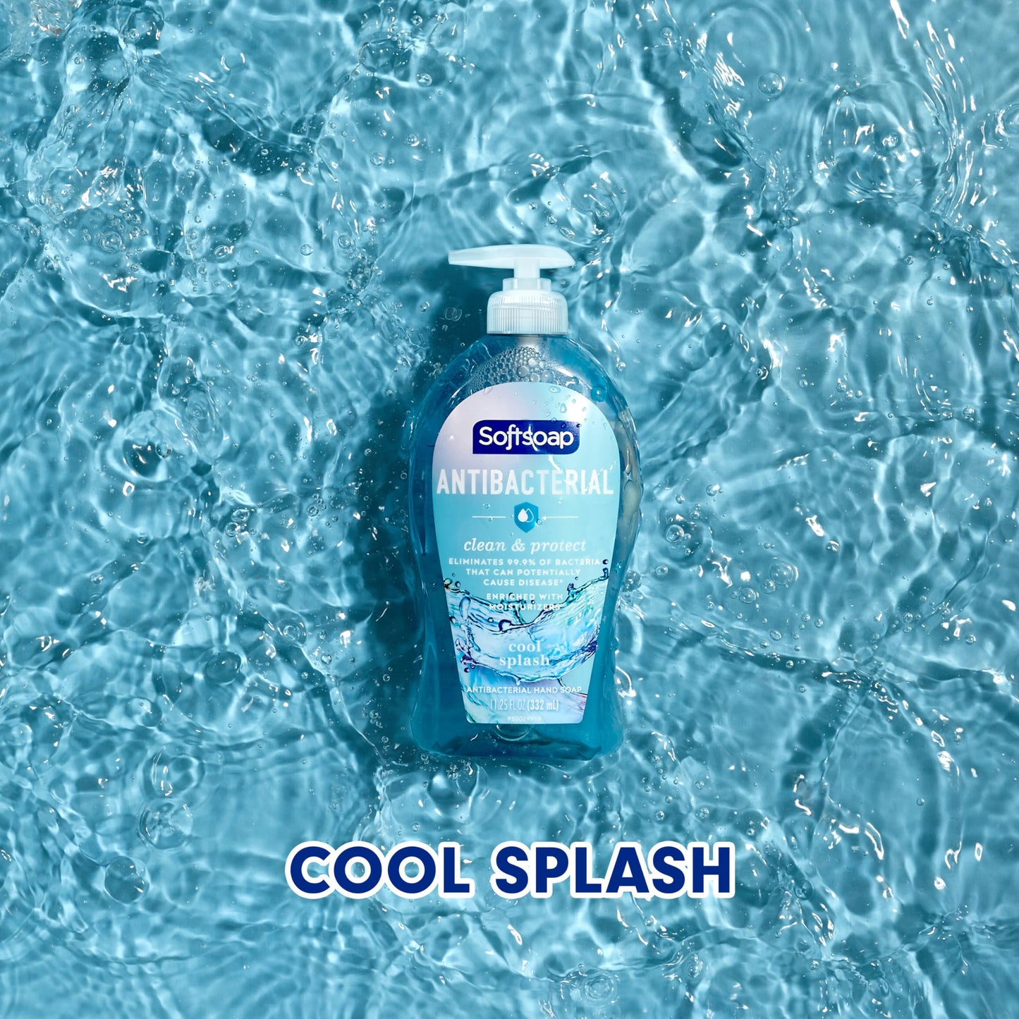 Softsoap Cool Splash handwash bundle displaying official product information and liquid color