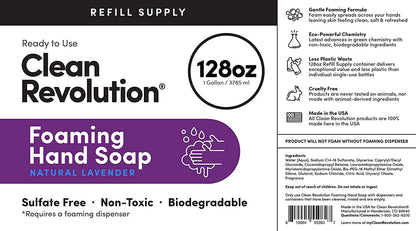 Biodegradable green chemistry foaming hand wash daily defense solution