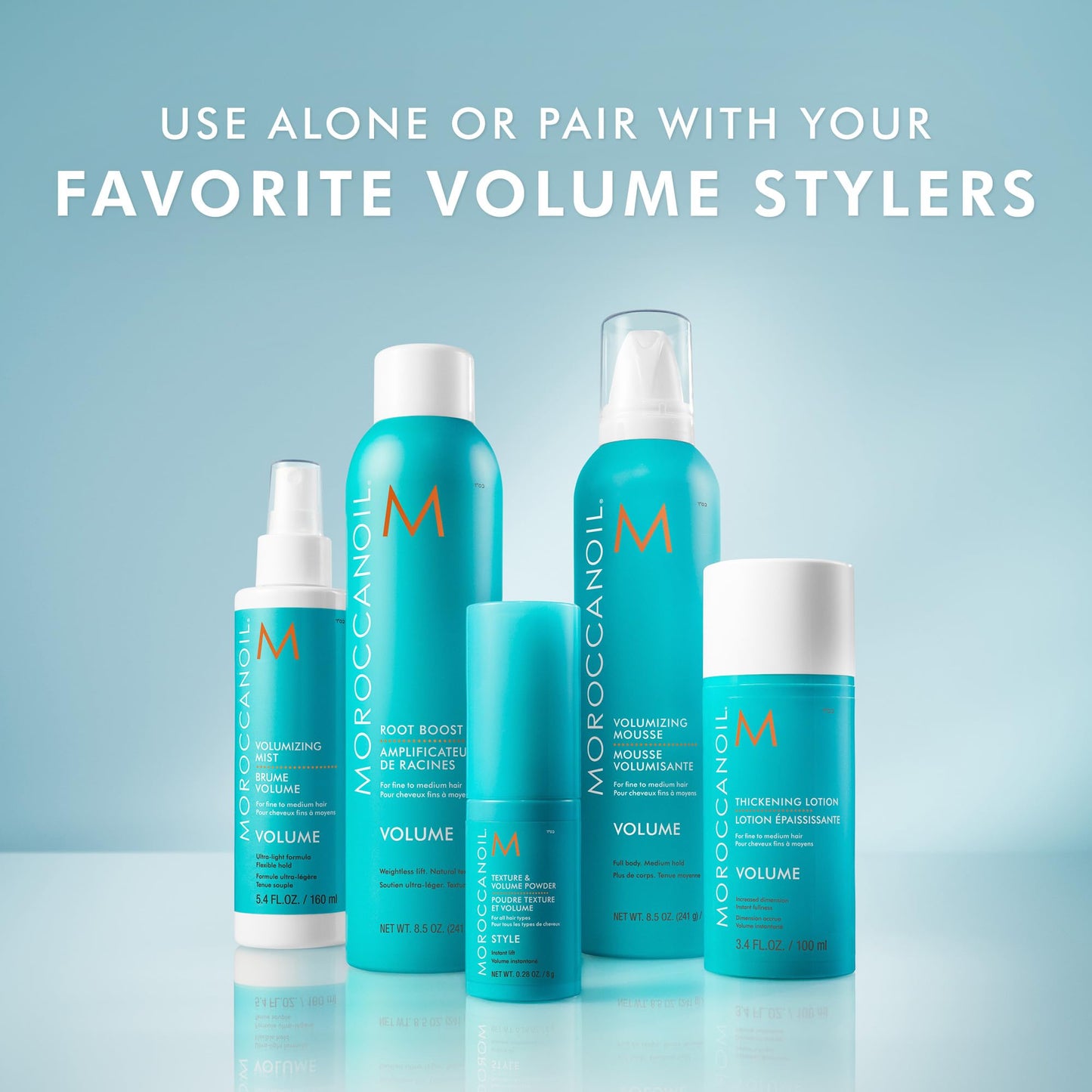 Moroccanoil Texture and Volume Powder 0.28 fluid ounce size comparison
