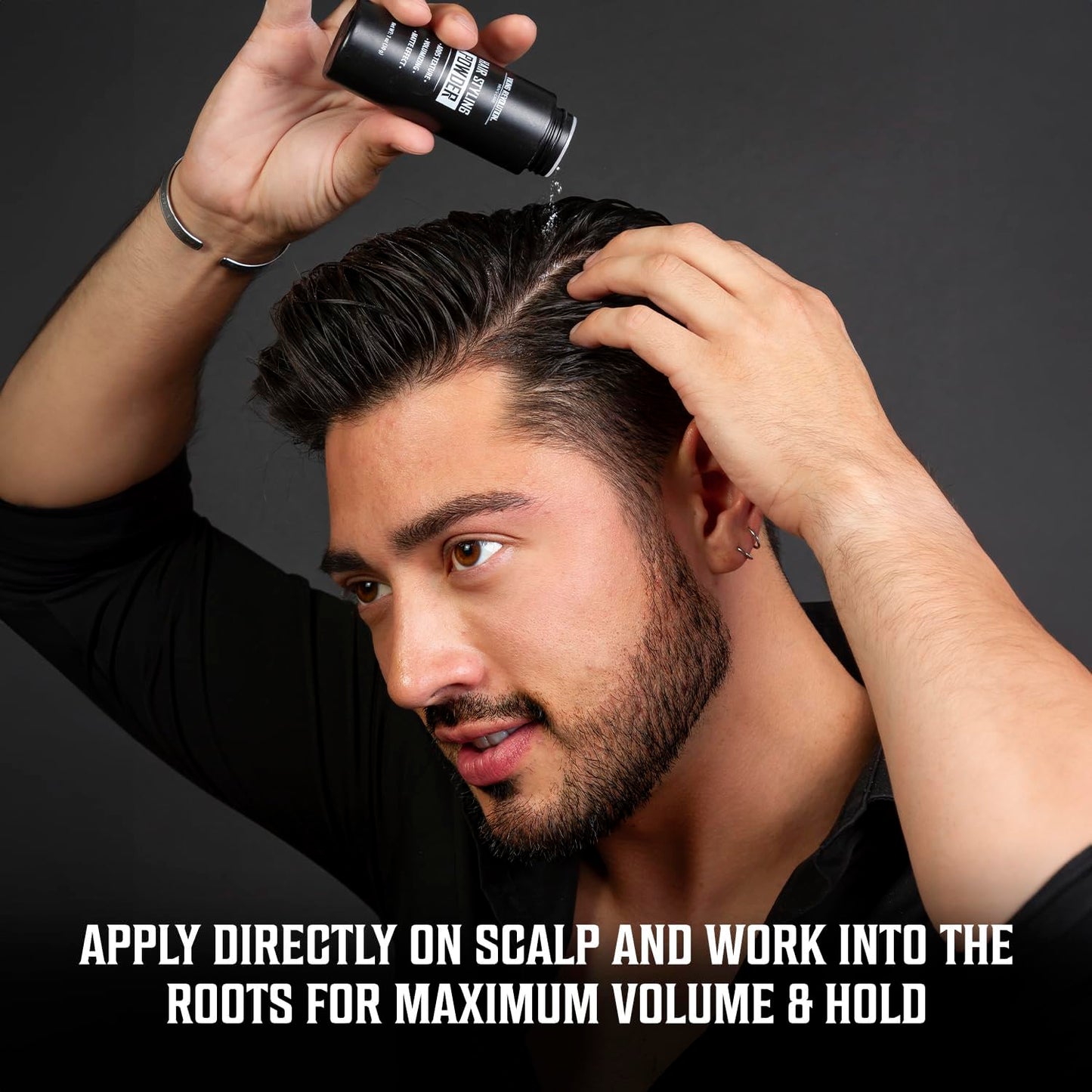 Professional hair grooming kit featuring Viking Revolution styling powder