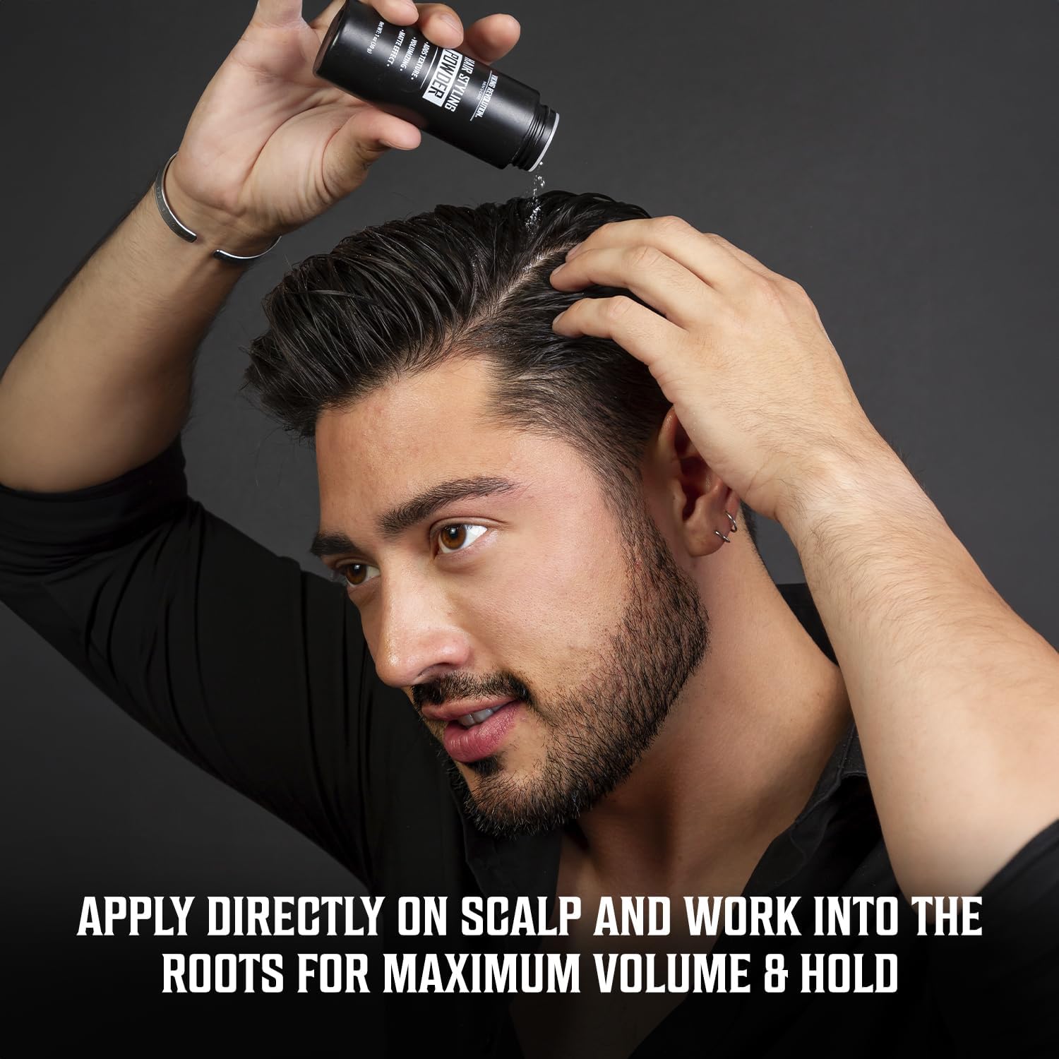 Professional hair grooming kit featuring Viking Revolution styling powder